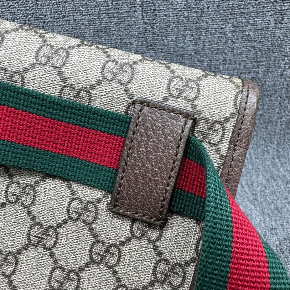 GUCCI Neo Vintage Brown Canvas Belt Bag 599-030825 - Picture 4 of 16